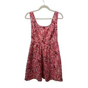 Sincerely Jules Linen Blend Floral Summer Mini Dress